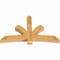 Ekena Millwork Davenport Rough Sawn Timber Gable Bracket, Western Red Cedar, 72"W x 45"H x 6"D x 6"F, 15/12 Pitch GBW072X45X0606DAV00RWR - alternate 5